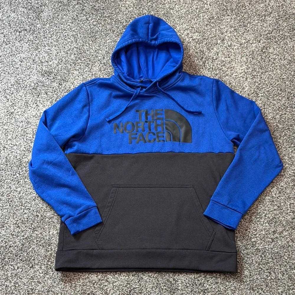 The North Face Men's Blue and Black Hoodie